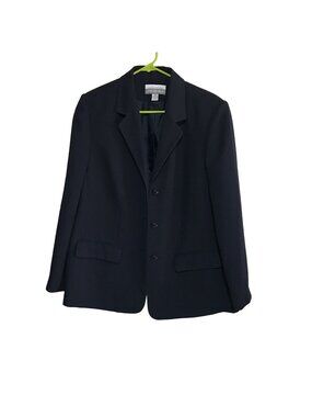 AUGUST MAX WOMAN COLLECTIBLES BLACK 3-BUTTON BLAZER WOMENS SIZE 16W